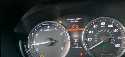 How To Reset Check Emission System Acura RDX?